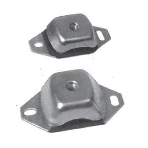 Combi mount rubber vibration isolator for compressors and pumps