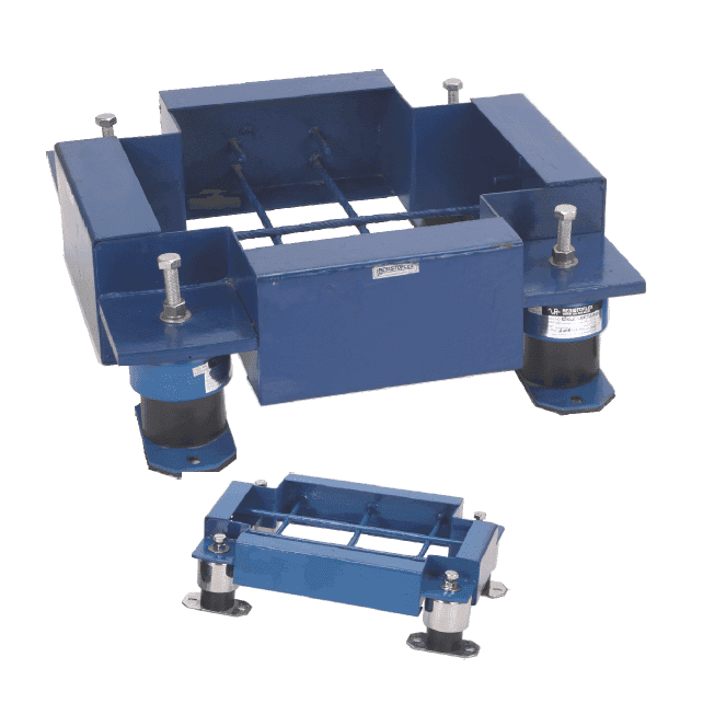 Inertia pouring frame for concrete inertia base under pumps and equipment supplied by RMS Corporation